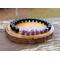 Empath Protection Charoite and Black Tourmaline Elastic Bracelet by Rock My Zen